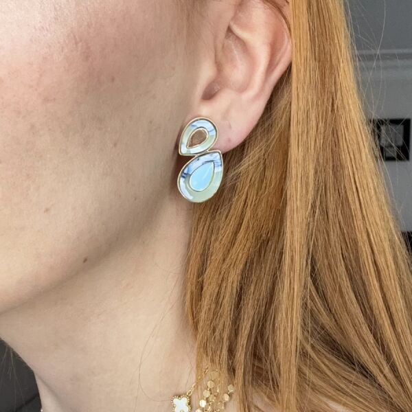 Mine Kaplama Tasarım Küpe