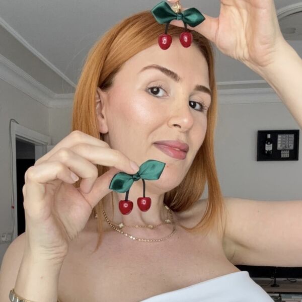 Sallantılı Kiraz Küpe