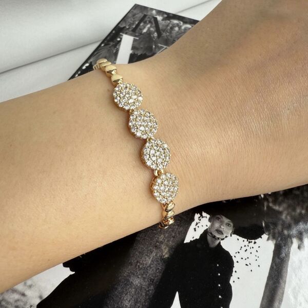 Altın Kaplama 14k renginde Bileklik 19 cm boyunda