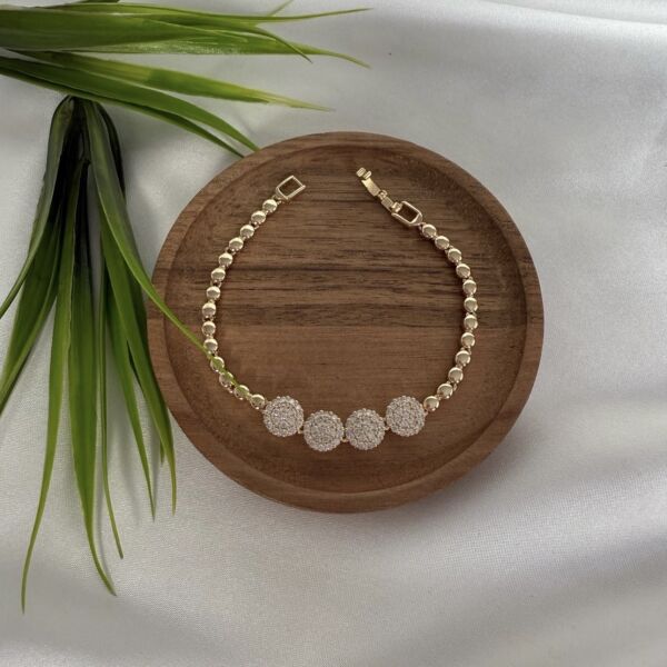 Altın Kaplama 14k renginde Bileklik 19 cm boyunda