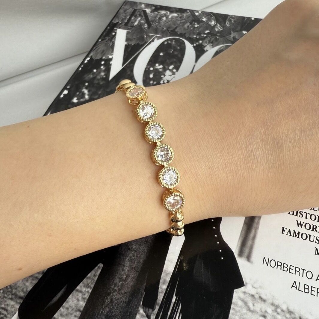Altın Kaplama 14k renginde Bileklik 19 cm Boyutunda Kararmaz